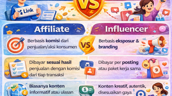 Affiliate vs Influencer: Mana Strategi Pemasaran yang Lebih Efektif untuk Brand Digital?